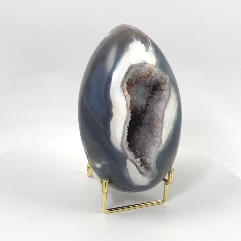 玛瑙好运蛋 350788 - 摆饰 - 水晶 蓝色