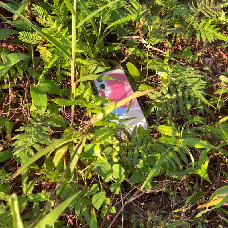iPhone 17 抽象风蓝黄色几何花瓣 订制原创全包透明手机壳 - 手机壳/手机套 - 塑料 蓝色