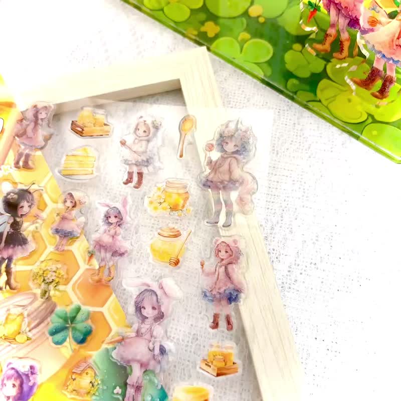 Honey Baby Purupuru 软糖贴纸 - 其他 - 防水材质 黄色