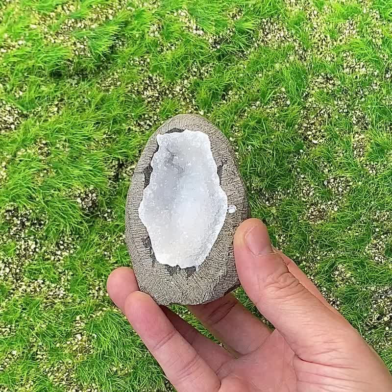 释放负面磁场 提升洞察力- 天然原矿纯净白色砂糖鱼眼石小晶洞 - 其他 - 水晶 多色