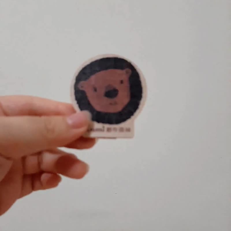 木质多功能小夹 国王猫头鹰 客制化礼物 木夹 夹子 相片夹 便条夹 - 文件夹/资料夹 - 木头 多色