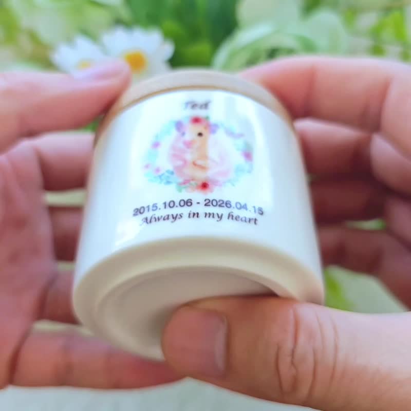 定制迷你宠物纪念罐 毛发纪念瓶 骨灰罐 仓鼠 鹦鹉 蜜袋鼯 守宫 - 其他 - 瓷 