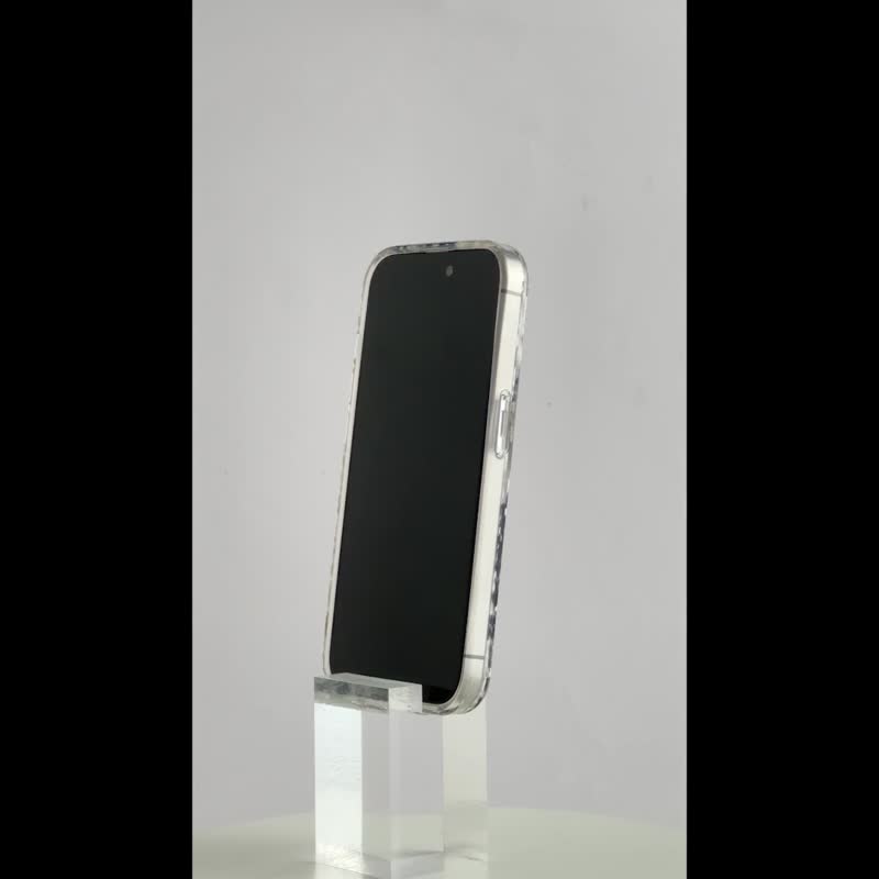 【kate spade】iPhone 15系列 /16e 磁吸精品手机壳 神秘丛 - 手机壳/手机套 - 塑料 白色