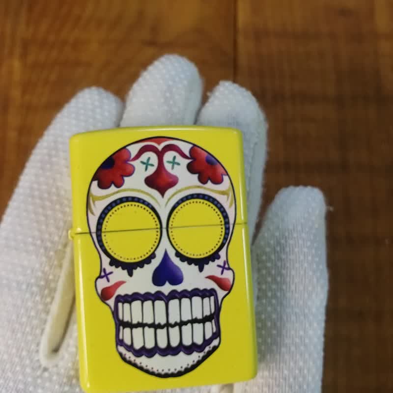 【ZIPPO官方旗舰店】 小丑骷髅防风打火机 24894 - 其他 - 铜/黄铜 黄色