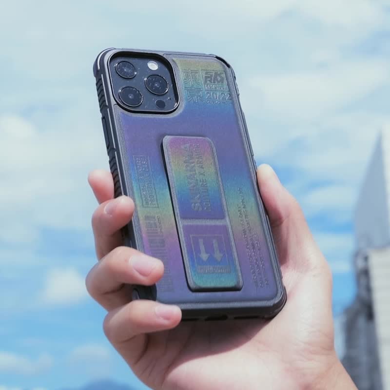 iPhone 13 系列 Kira Kobai 东京款磁吸支架防摔手机壳 - 手机壳/手机套 - 塑料 黑色