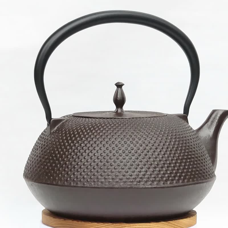 南部铁器 铁瓶 铁壶 平形Arale1.6L 复古色 IH对应 日本制 - 茶具/茶杯 - 其他金属 咖啡色