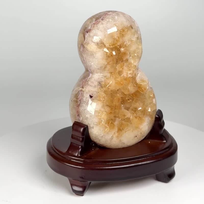 巴西黄晶花生 240420 - 摆饰 - 水晶 黄色