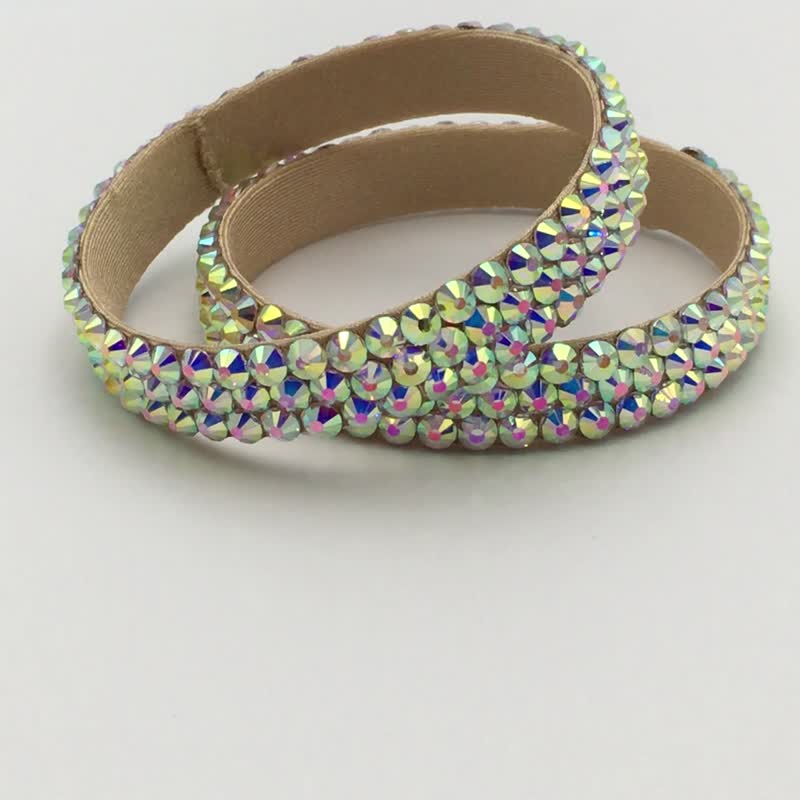 2 件舞厅水钻手链舞蹈手链肚皮舞手链 - 手链/手环 - 玻璃 