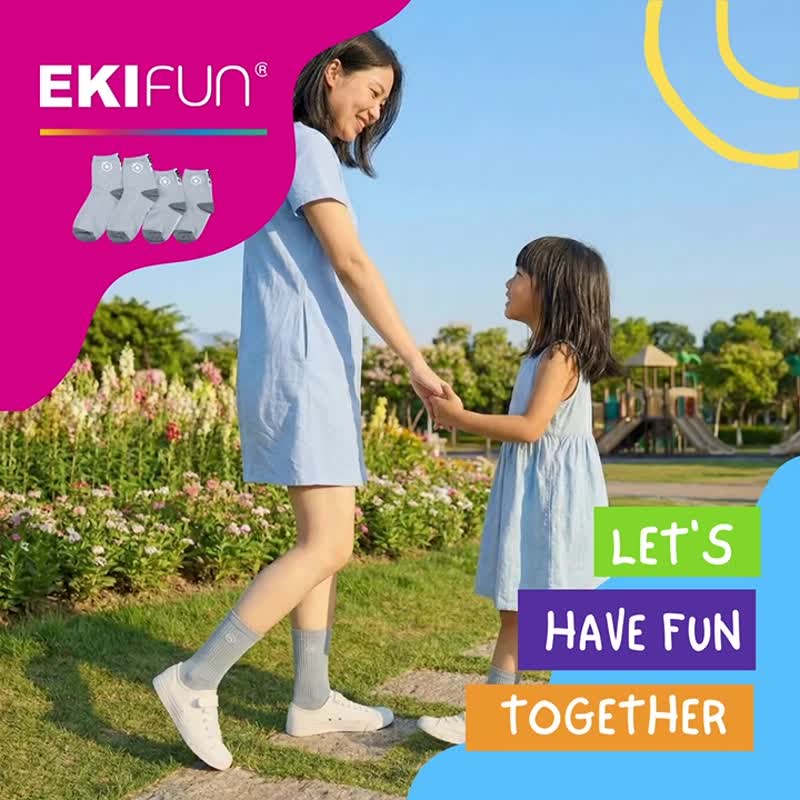 【3 双组】亲子款/防脚臭/不闷热 顶级机能袜 - 灰 台湾制 16-26cm - 袜子 - 其他人造纤维 蓝色