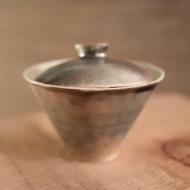 方方土 柴烧盖碗_b - 茶具/茶杯 - 瓷 灰色