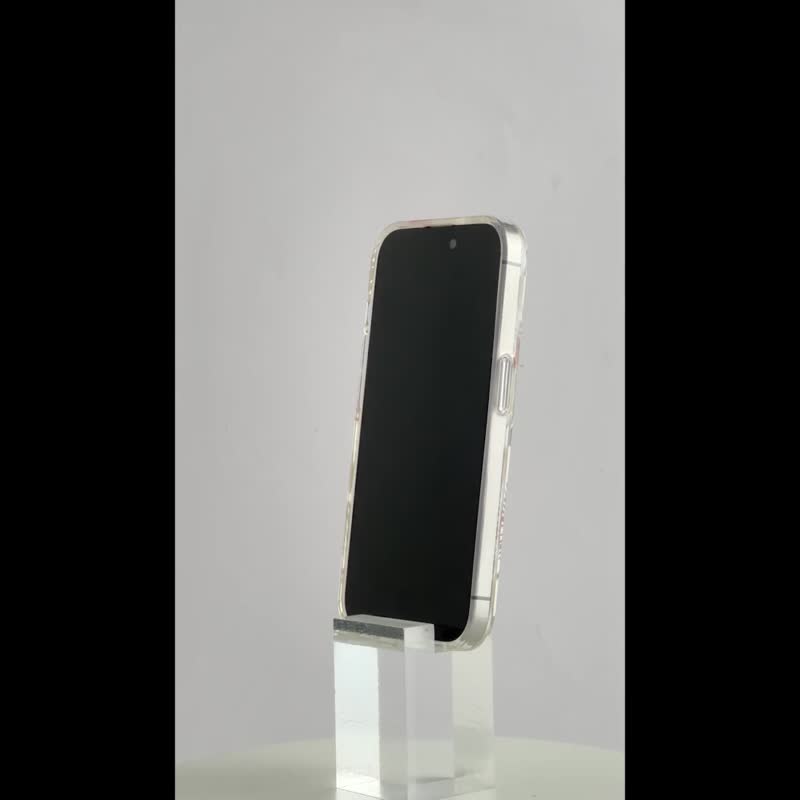 【kate spade】iPhone 15系列 /16e 磁吸手机壳 经典蜀葵 - 手机壳/手机套 - 塑料 透明