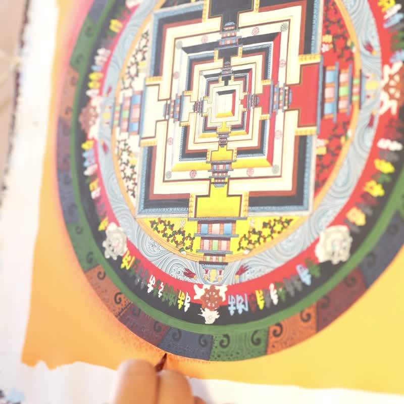 Kalachakra 曼陀罗唐卡——转化与平衡的密宗艺术 - 墙贴/壁贴 - 其他材质 多色
