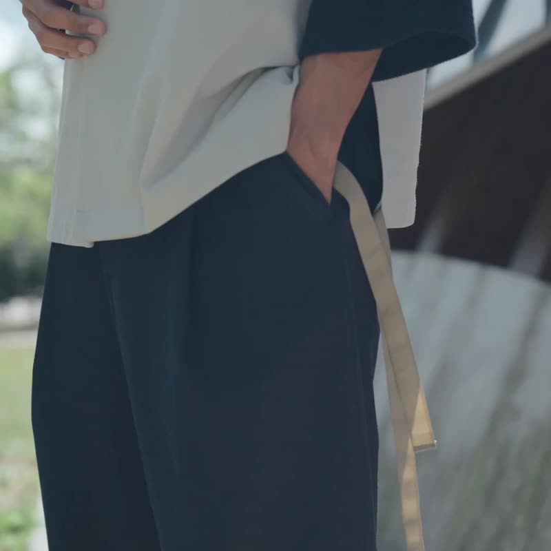 Body shell dry虫壳宽裤 - 男士长裤 - 聚酯纤维 黑色