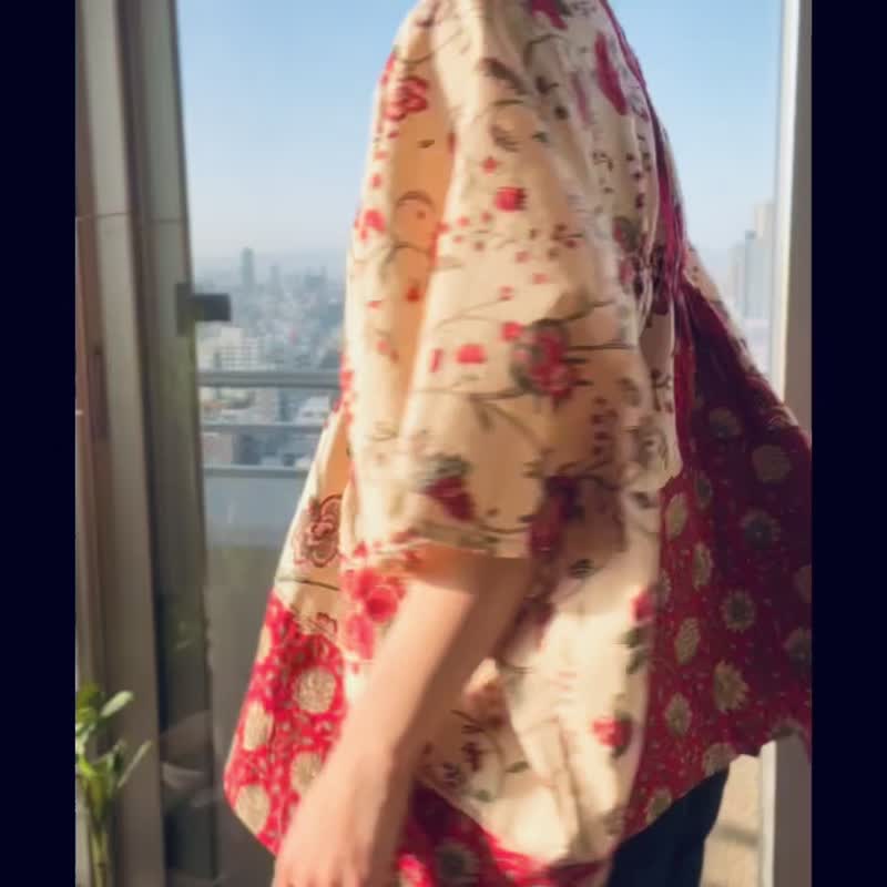 Resale! Big square shirt with French taste - 女装衬衫 - 棉 多色